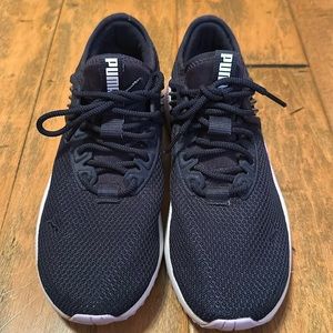 NEVER WORN, Puma soft foam sneakers, navy blue & purple